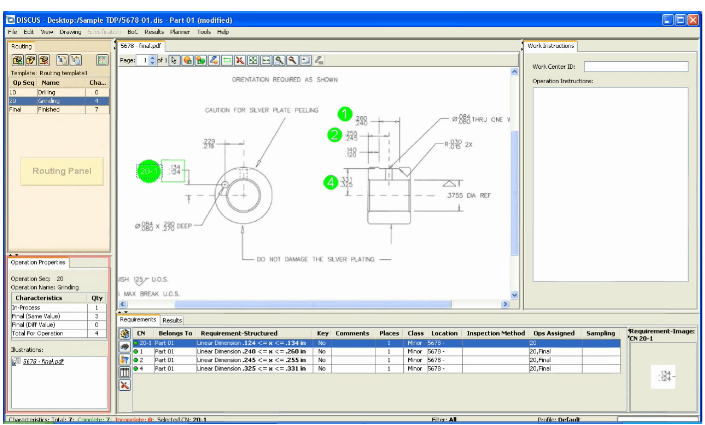 Click to Enlarge - DISCUS Software Inspection Planning