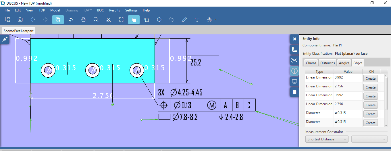 DISCUS 3D Entity Selection